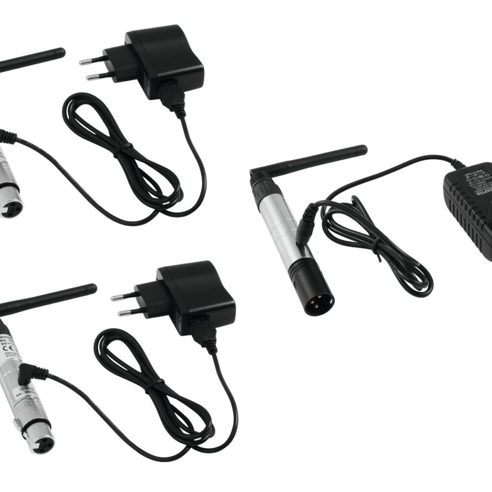 EUROLITE Set QuickDMX 1x Transmitter + 2x Receiver