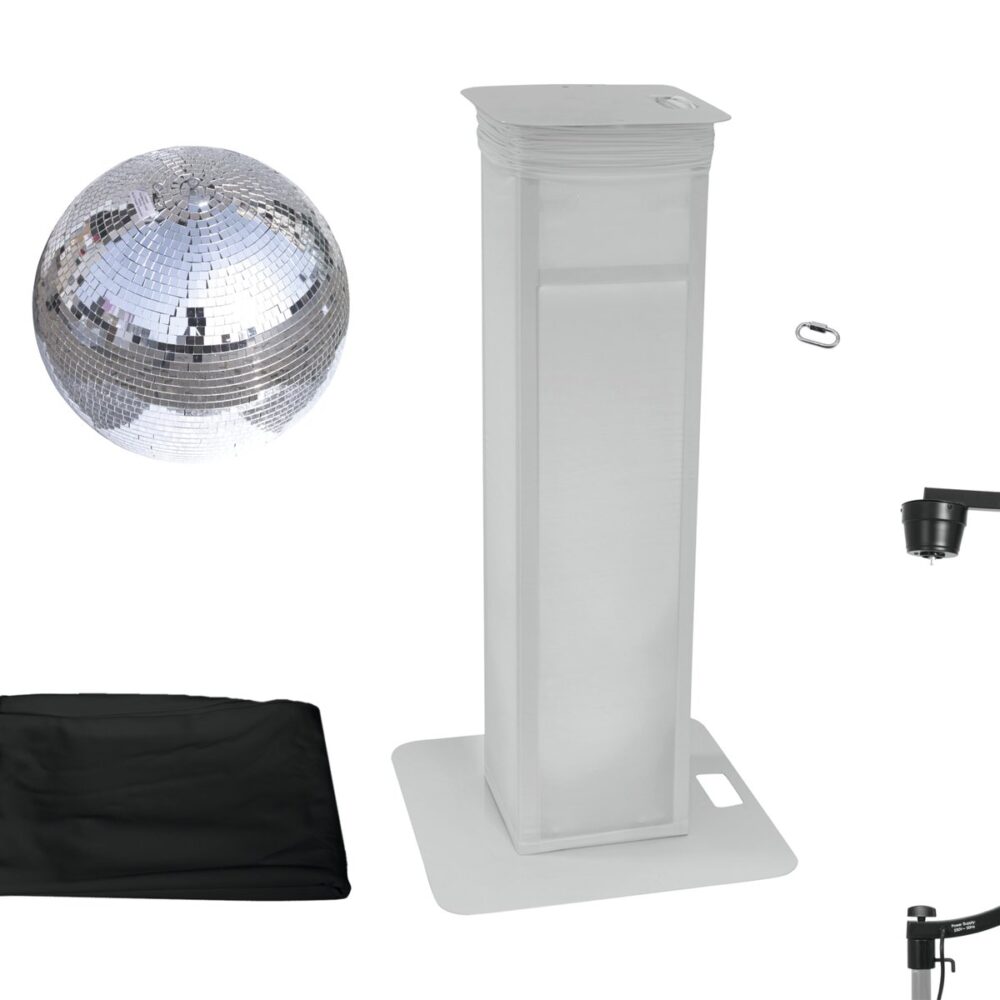 EUROLITE Set Mirror ball 50cm with stage stand variable + Cover black