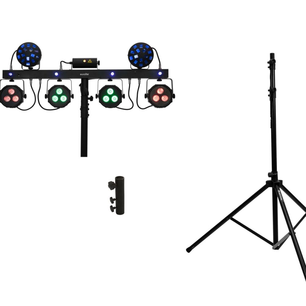 EUROLITE Set LED KLS Laser Bar Next FX Light Set + M-4 Speaker System Stand