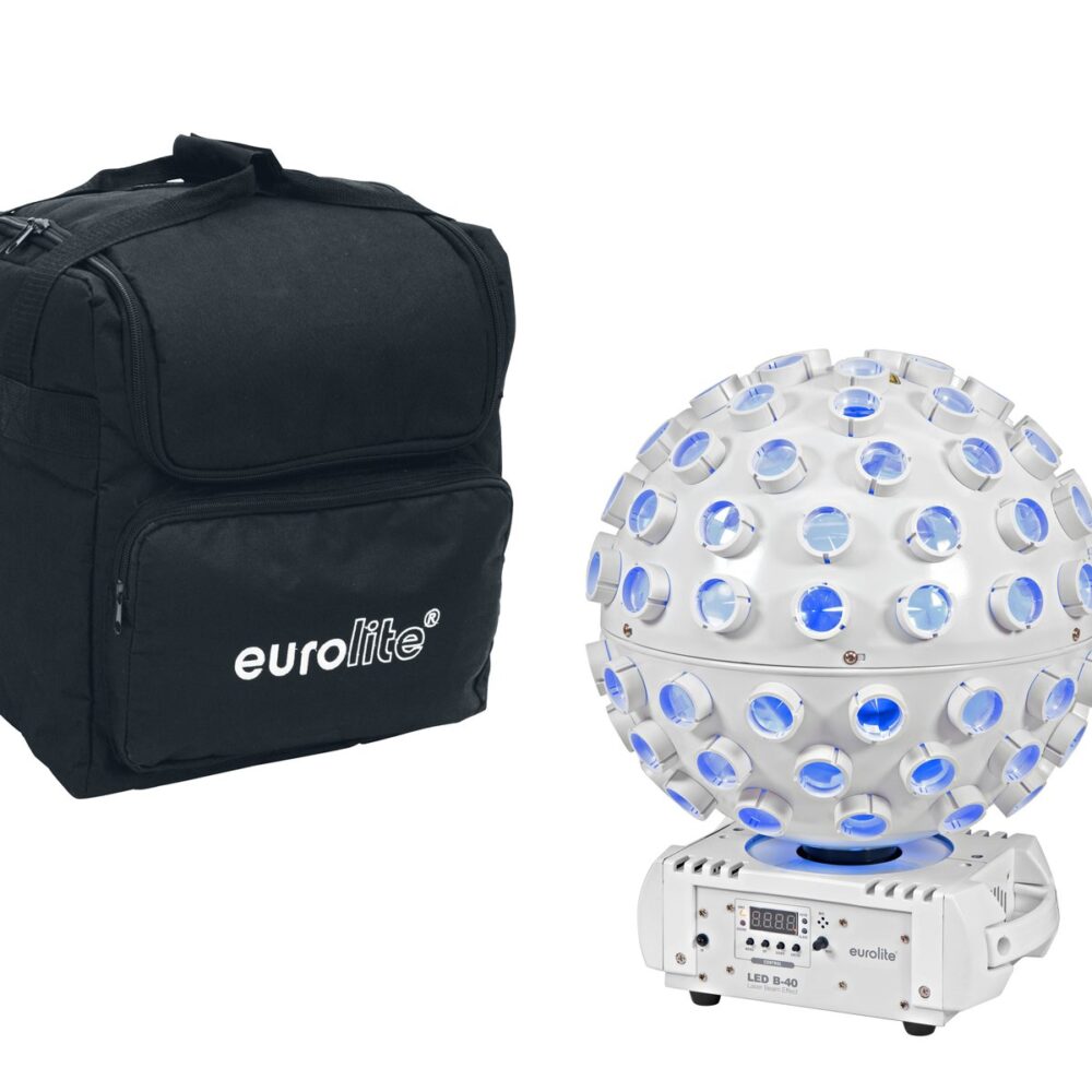 EUROLITE Set LED B-40 Laser Beam Effect wh + Soft Bag