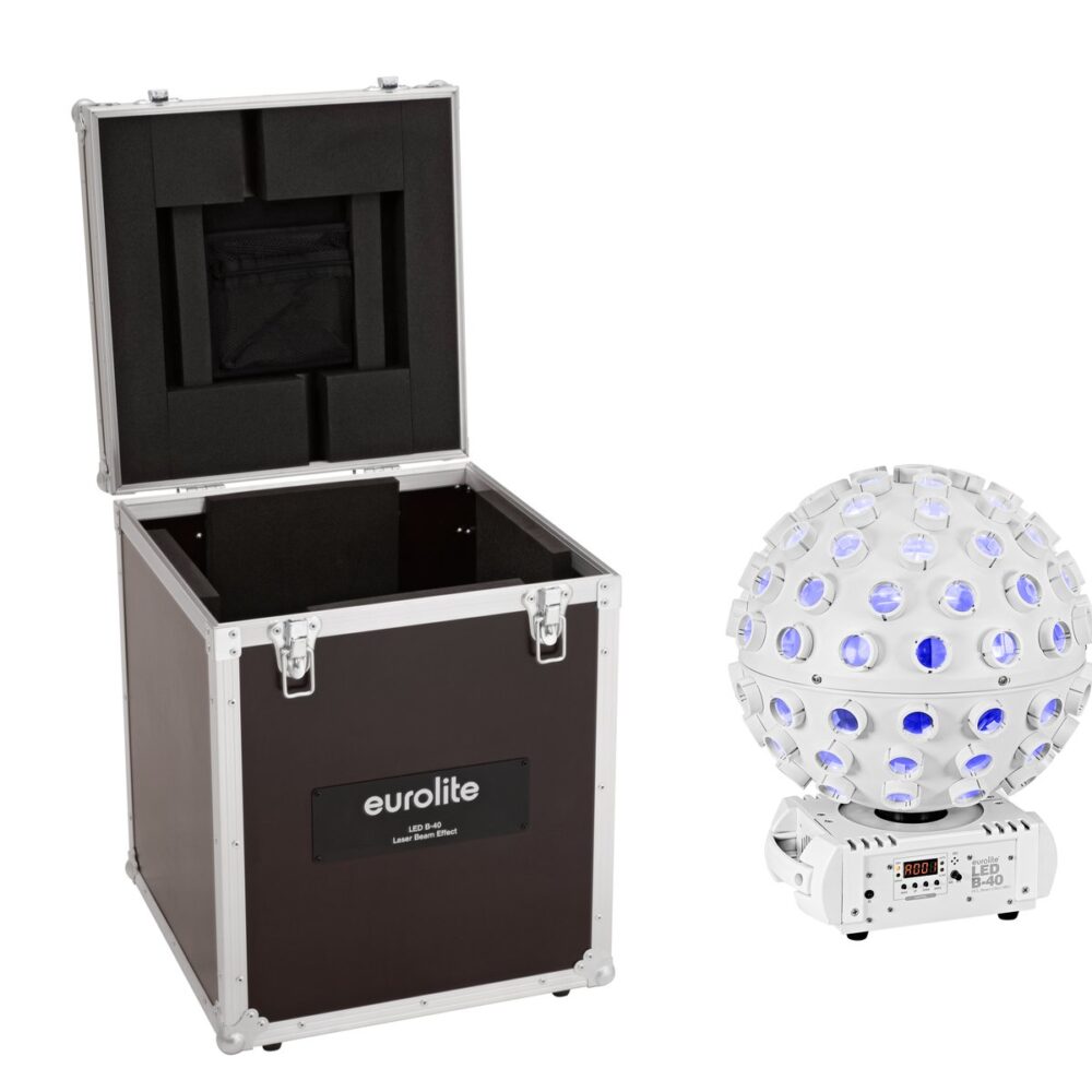 EUROLITE Set LED B-40 HCL Beam Effect MK2 wh + Case