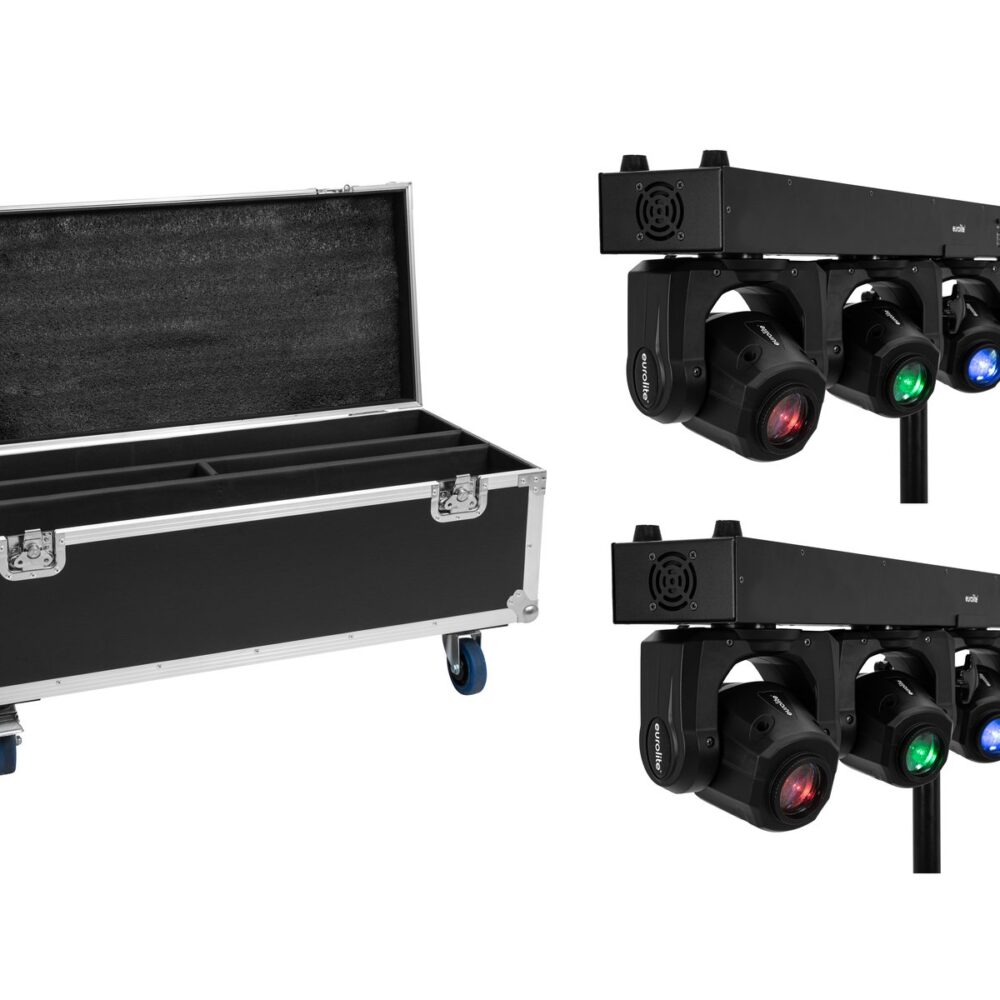 EUROLITE Set 2x LED TMH Bar S120 + Case with wheels
