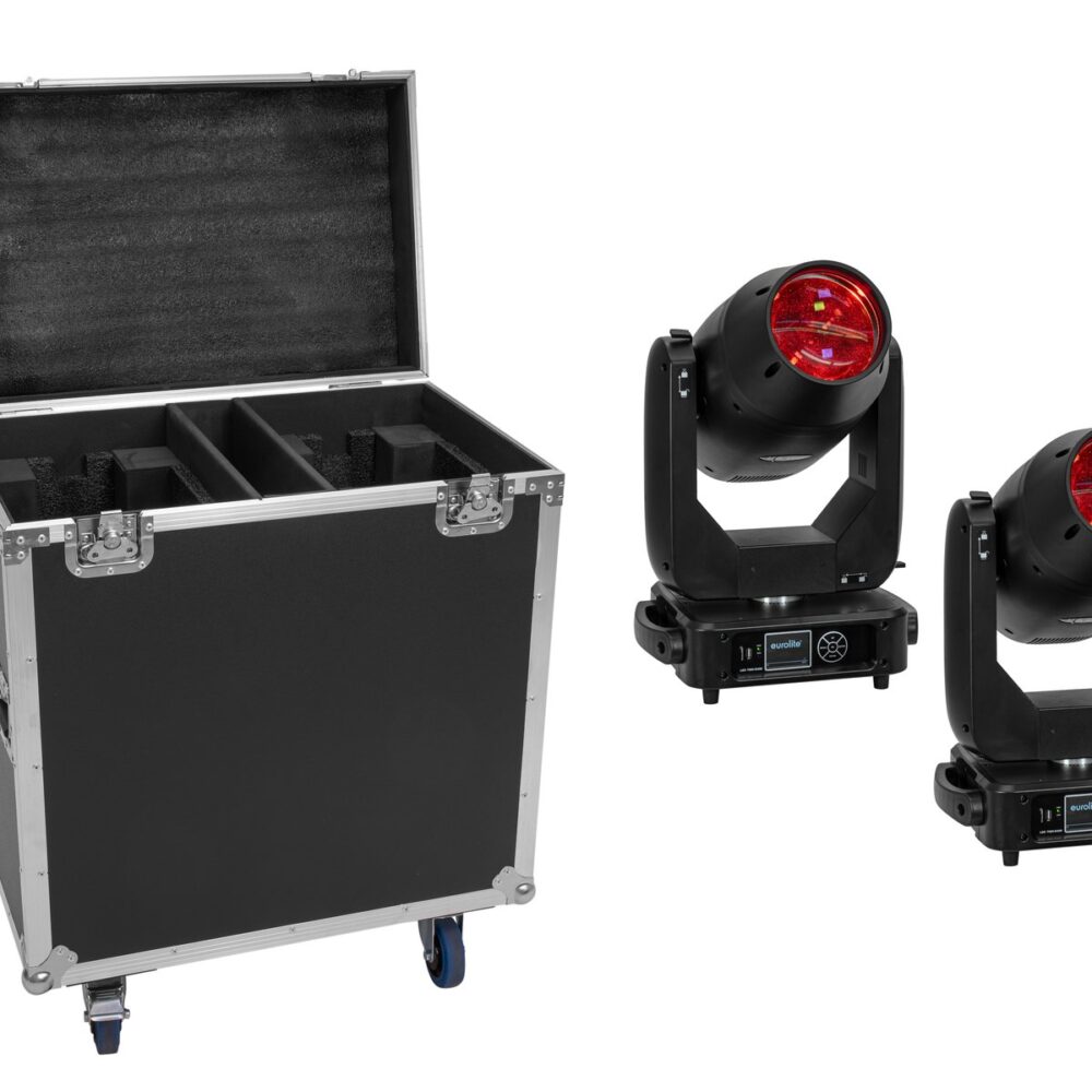 EUROLITE Set 2x LED TMH-S400 CMY + Case with wheels