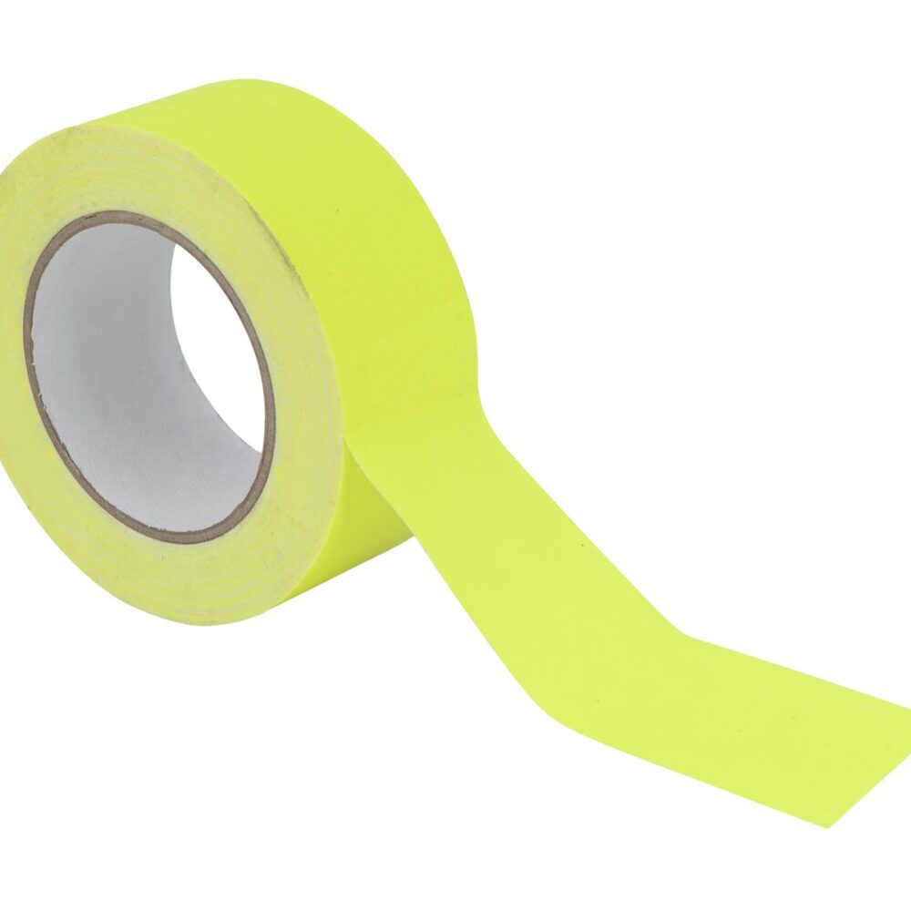 Gaffa Tape 50mm x 25m, neon yellow, uv active