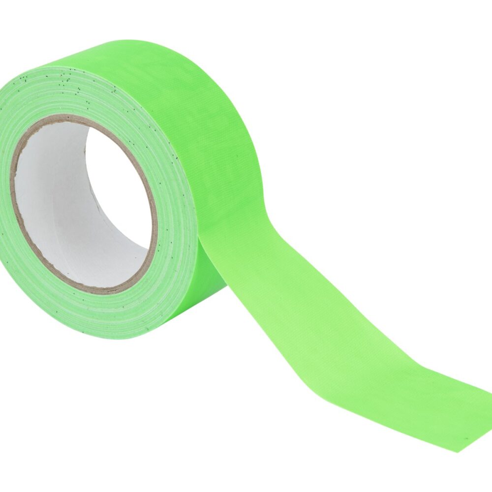 Gaffa Tape 50mm x 25m, neon green, uv active
