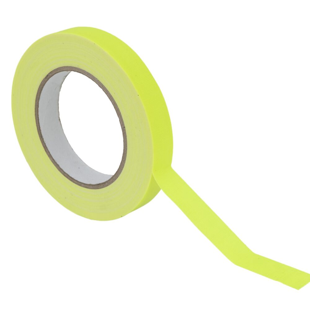 Gaffa Tape 19mm x 25m, neon yellow, uv active