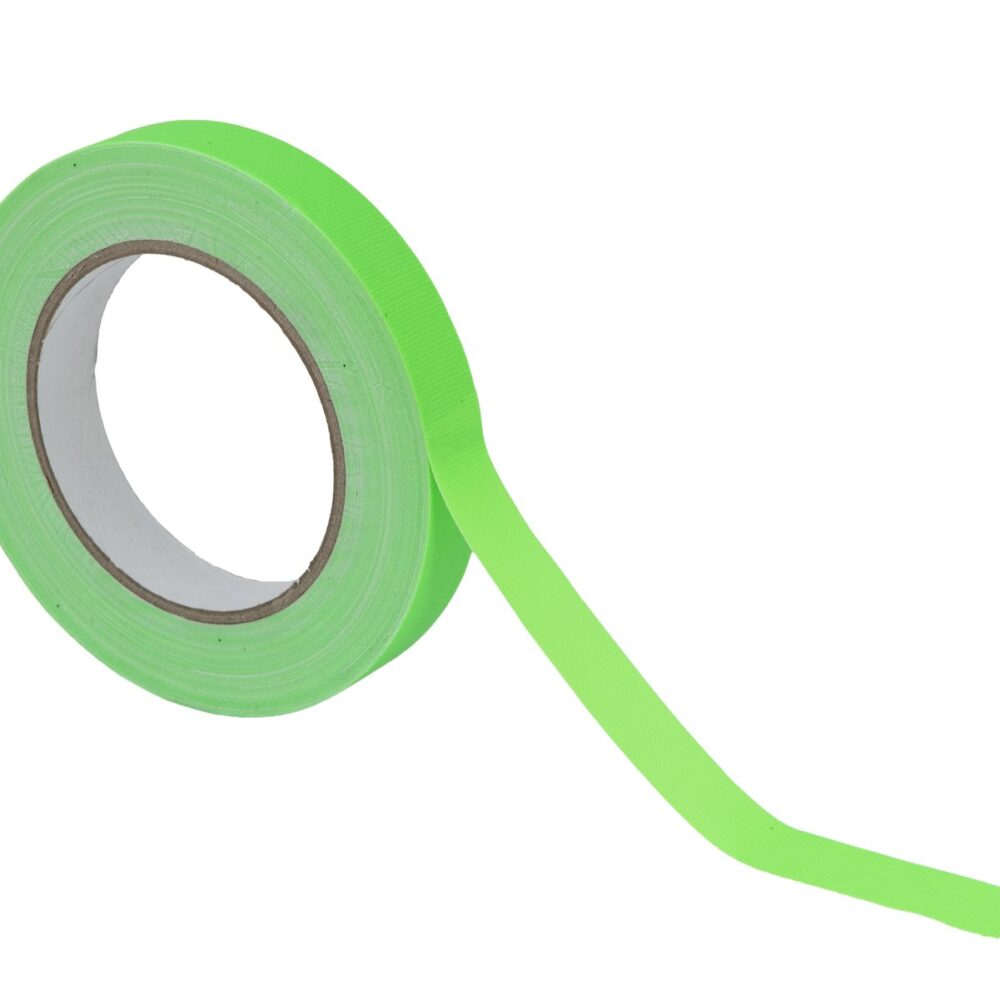 Gaffa Tape 19mm x 25m, neon green, uv active