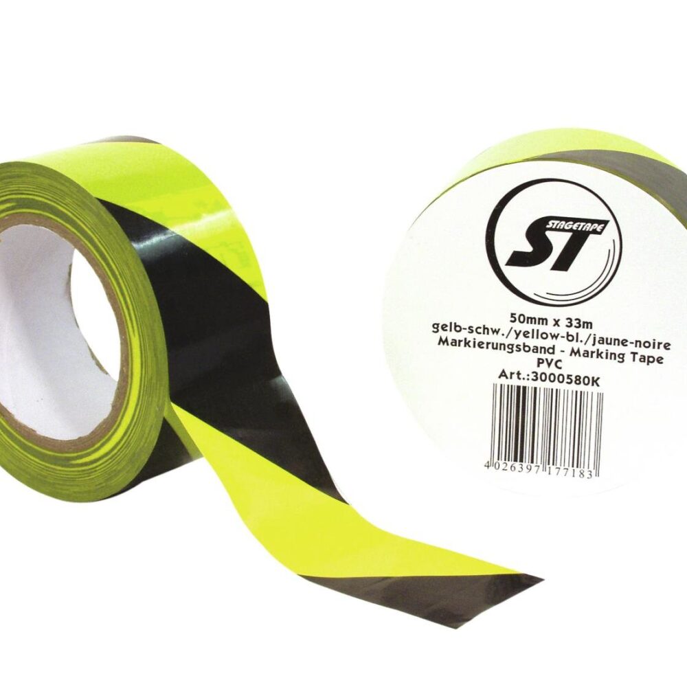 Marking Tape PVC yellow/black