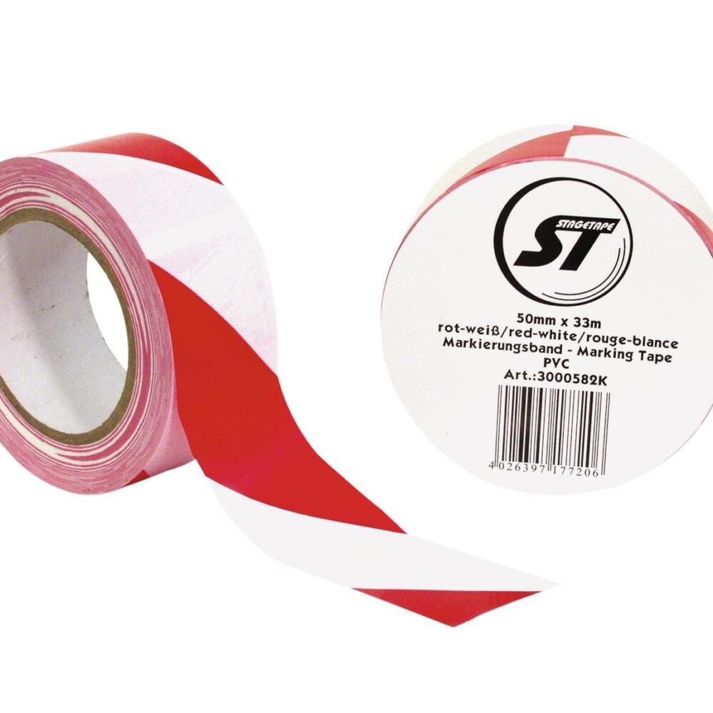 Marking Tape PVC red/white
