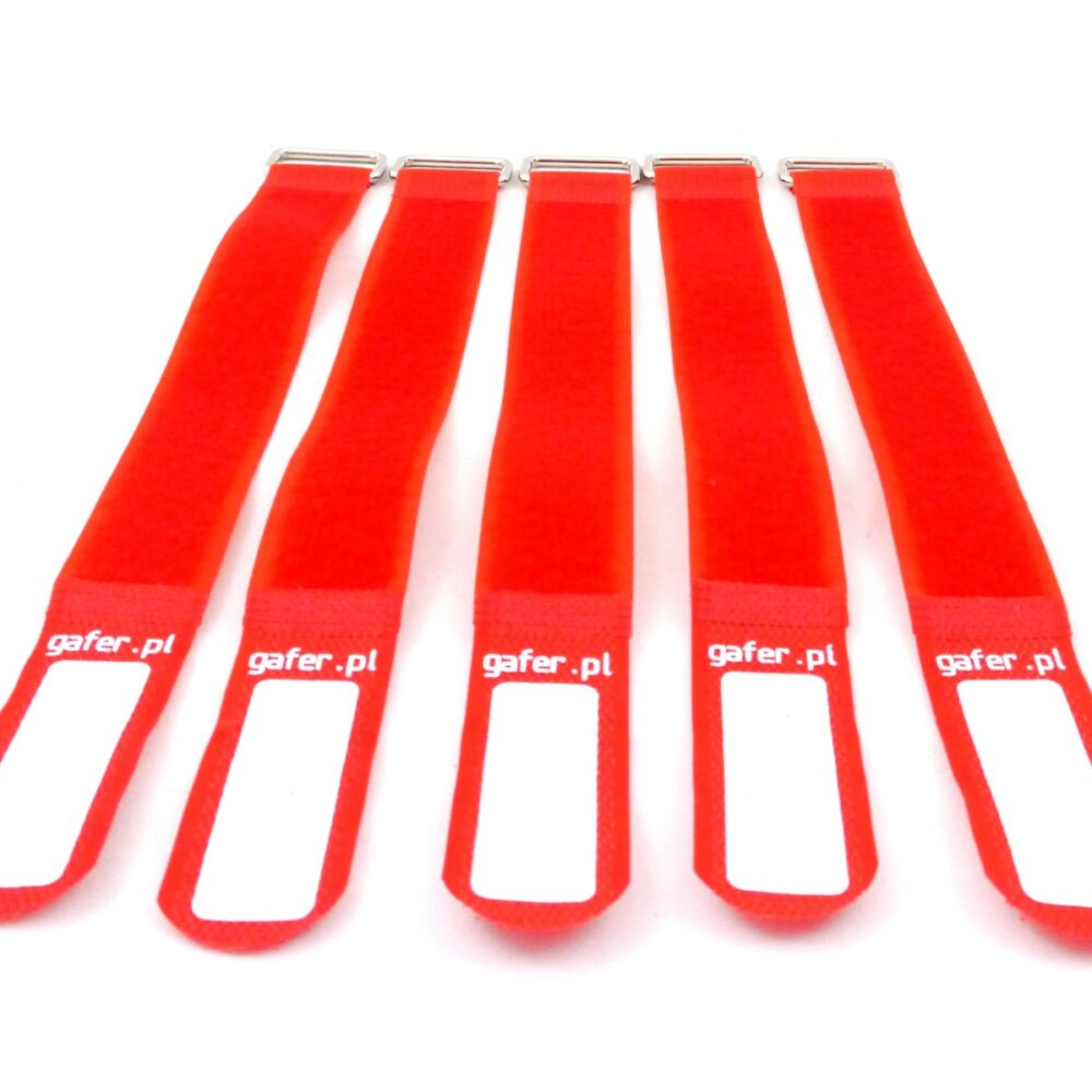 GAFER.PL Tie Straps 25x550mm 5 pieces red