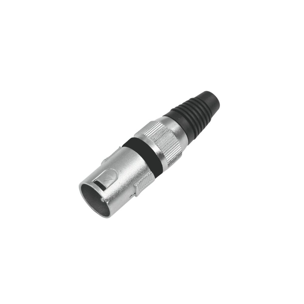 OMNITRONIC XLR plug 3-pin bk 10x