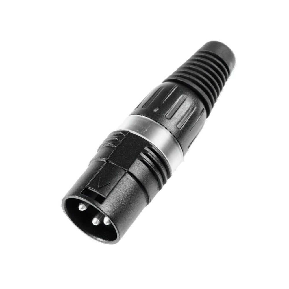 HICON XLR plug 3-pin HI-X3CM-BLK