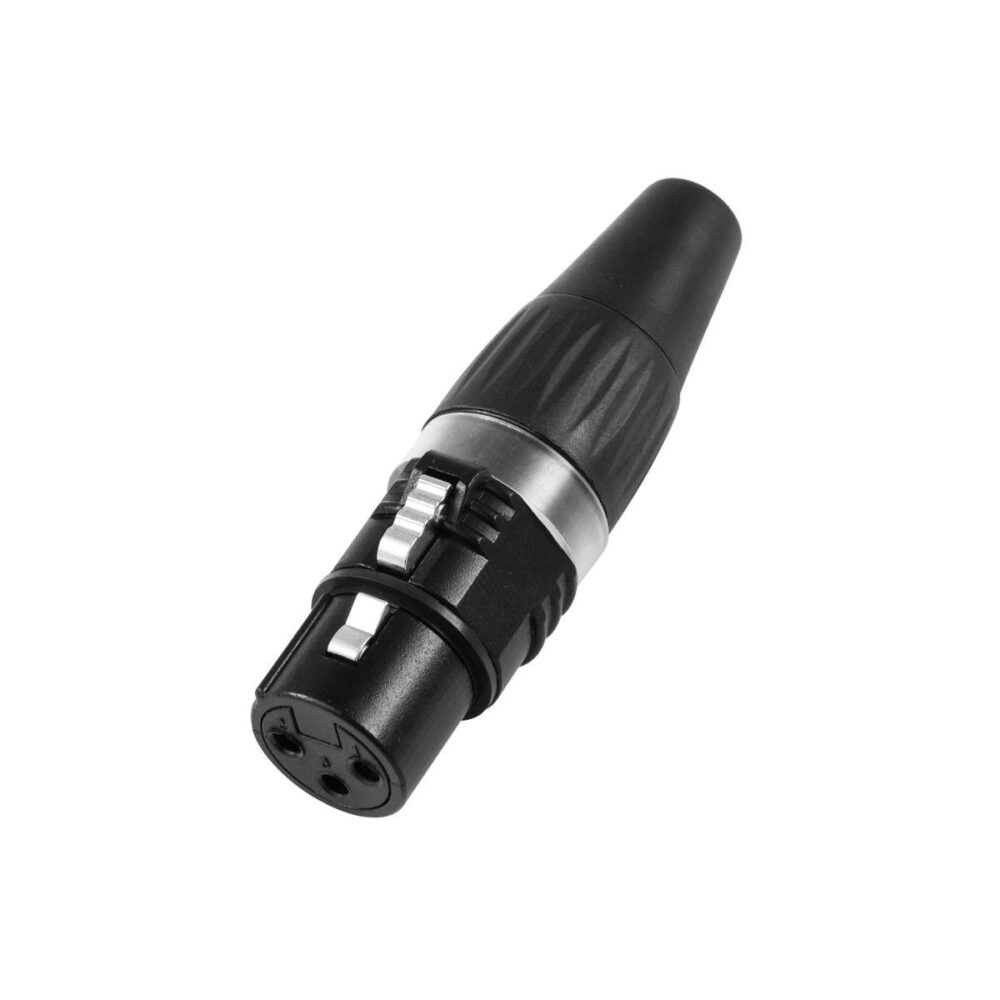 HICON XLR plug 3-pin HI-X3CF-BLK