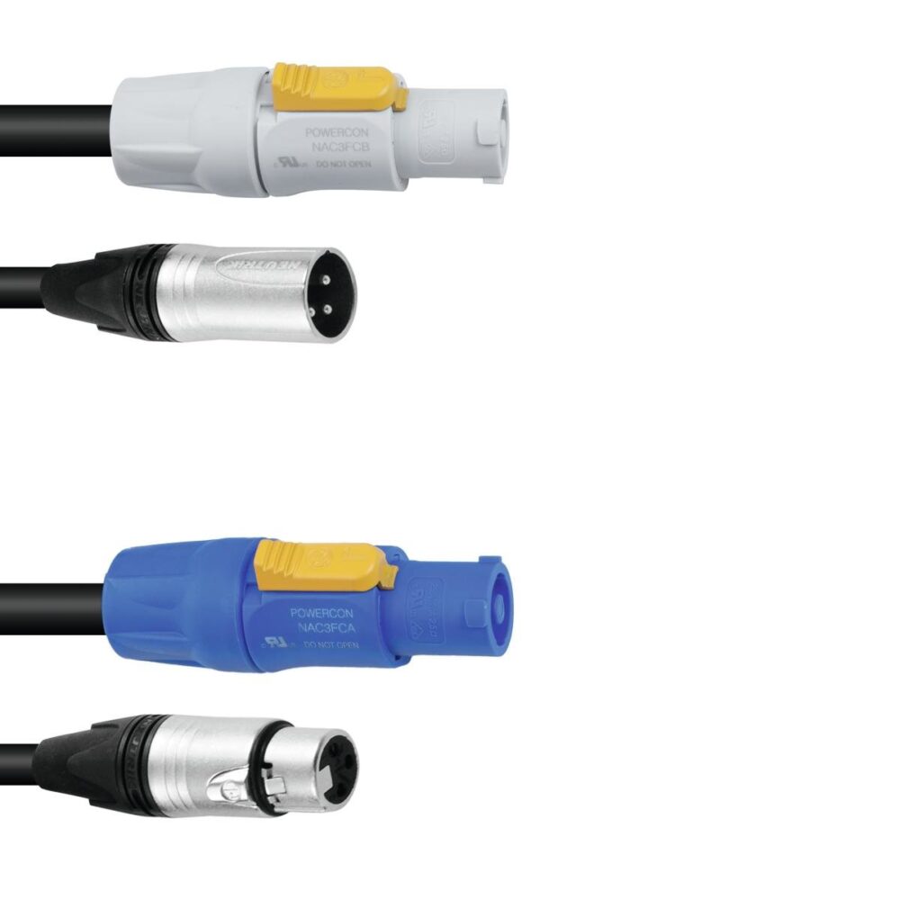 PSSO Combi Cable DMX PowerCon/XLR 3m