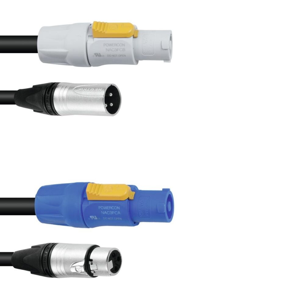 PSSO Combi cable DMX PowerCon/XLR 10m
