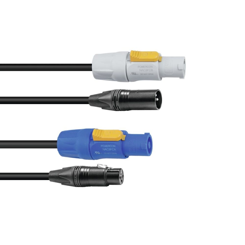 SOMMER CABLE Combi Cable DMX PowerCon/XLR 2.5m