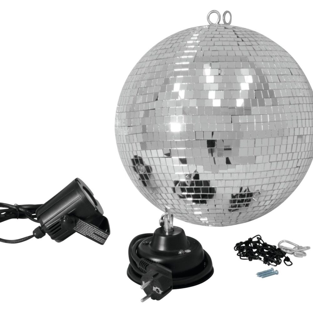 EUROLITE Mirror Ball Set 30cm with LED Spot