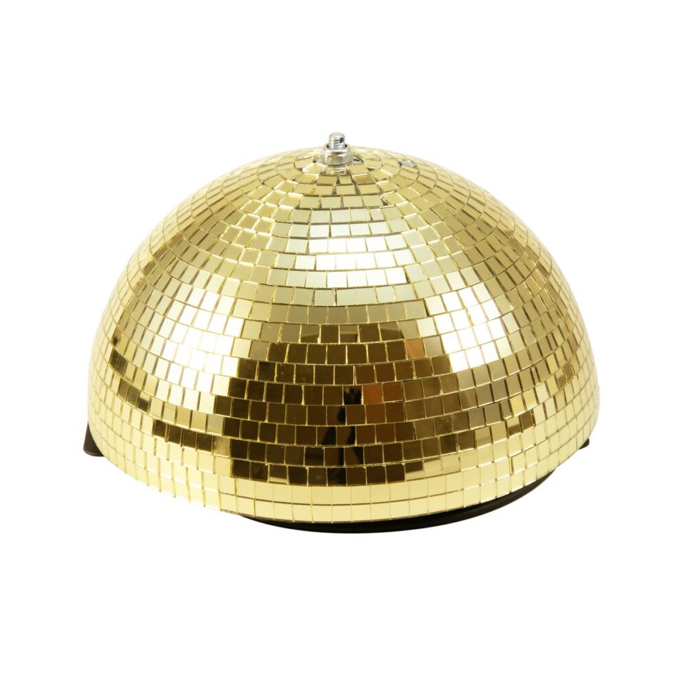 EUROLITE Half Mirror Ball 30cm gold motorized