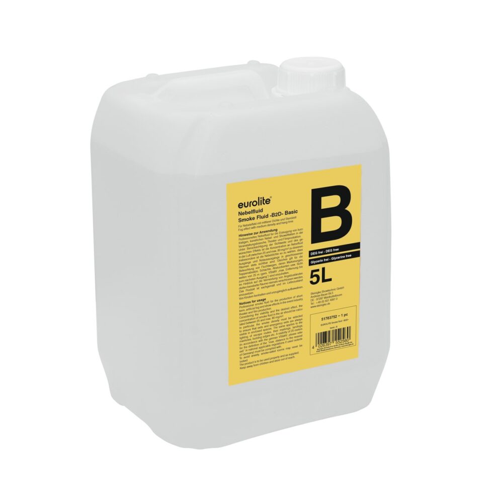 EUROLITE SMOKE FLUID -B2D- Basic, 5l smoke fluid