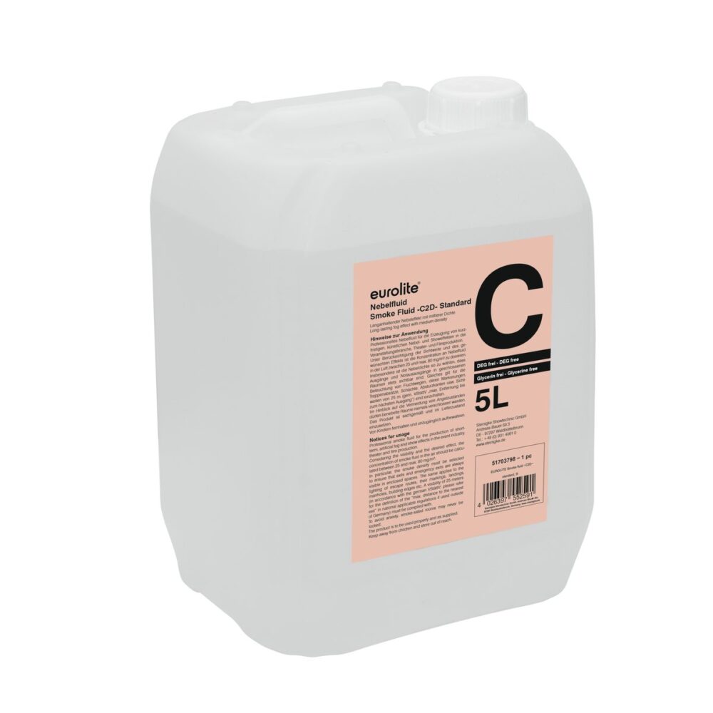 EUROLITE SMOKE FLUID -C2D- Standard, 5l smoke fluid