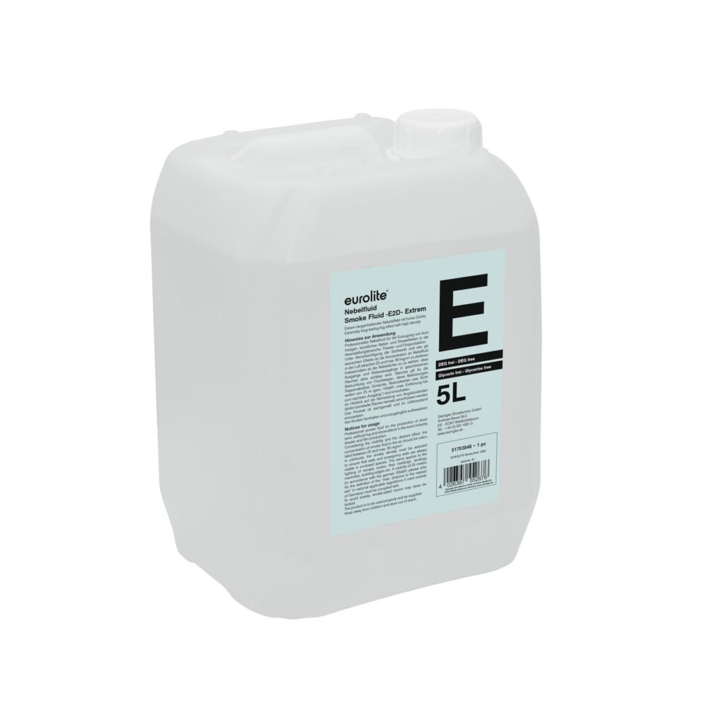 EUROLITE SMOKE FLUID -E2D- Extreme, 5l smoke fluid