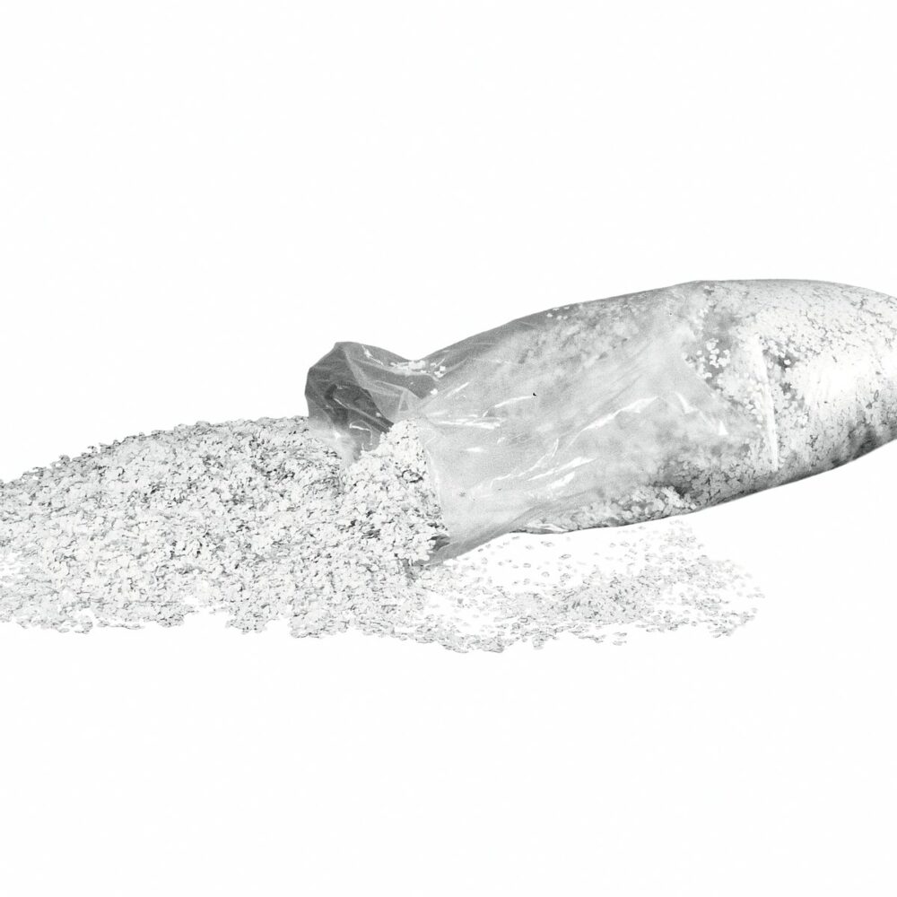 Confetti, white, uv active, 7mm 10kg