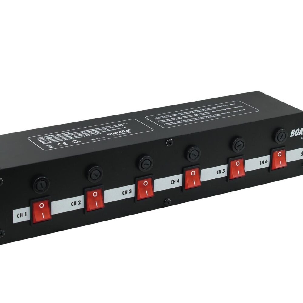 EUROLITE Board 6-S with 6x Safety Plugs
