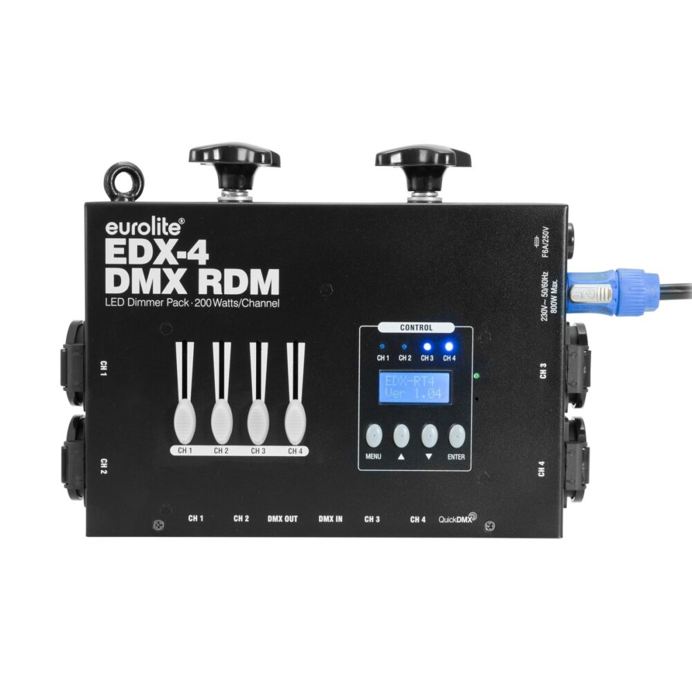 EUROLITE EDX-4 DMX RDM LED Dimmer Pack