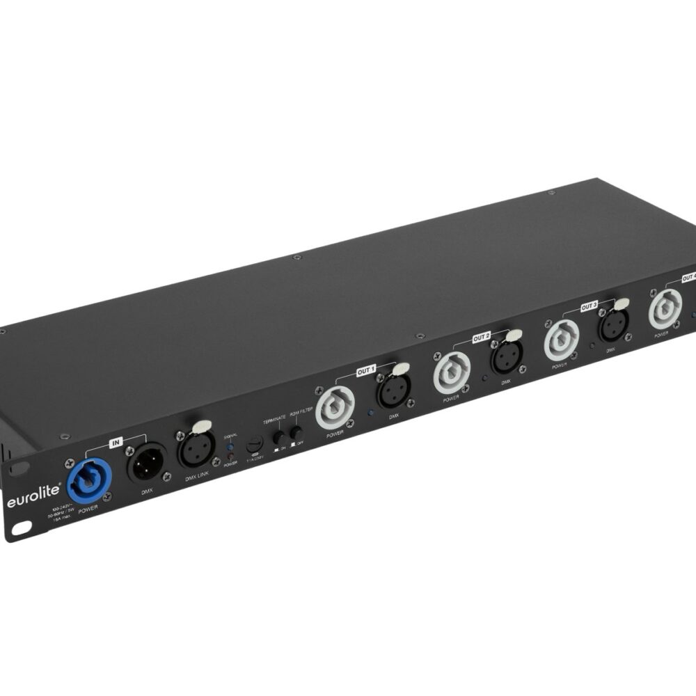 EUROLITE DMX Power Splitter 4x4 3-pin XLR