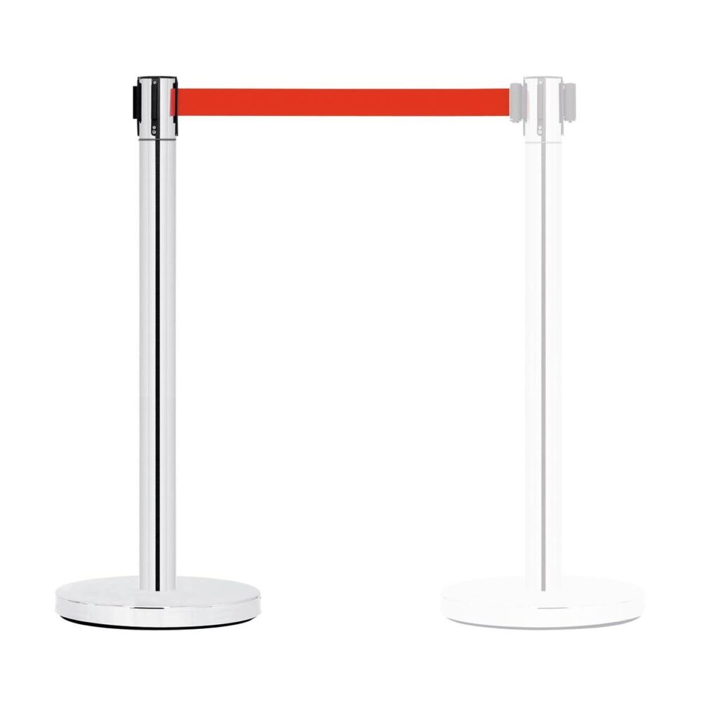 GUIL PST-11 Barrier System with Retractable Belt (red)