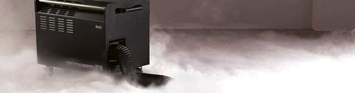 Ground fog machines