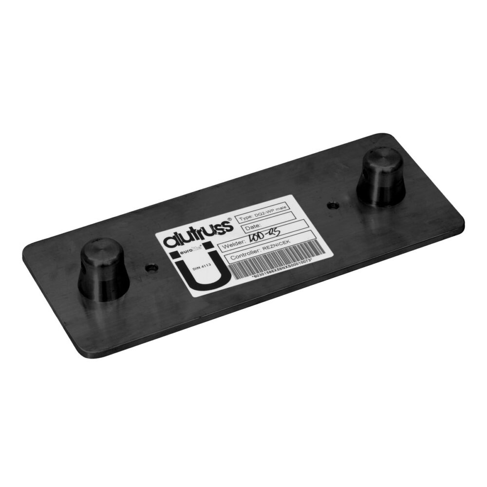 ALUTRUSS DECOLOCK DQ2-WPM Wall Mounting Plate MALE bk